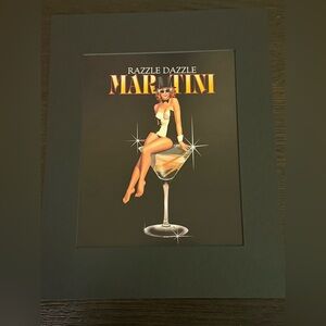 Ralph Burch Razzle Dazzle Martini Canva Print Art • 8x10